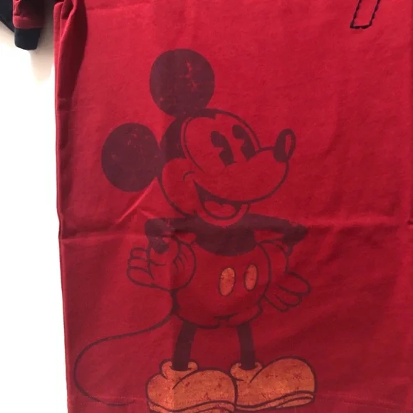 Disney Parks Boys XL Mickey 1971 Stamp Trim Crew Short Sleeve T-Shirt - Picture 3 of 7